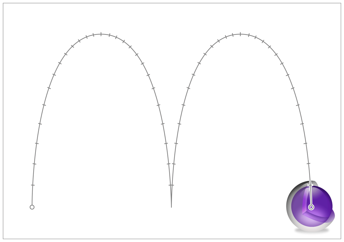 5 second keyframe animation of a layer’s position property