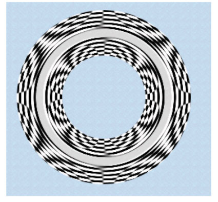 A lens holder generated from a checkerboard image