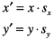 Scaling equations.