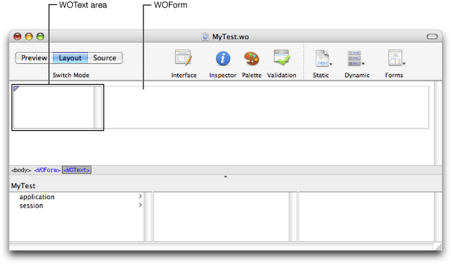 Adding a WOTextArea element