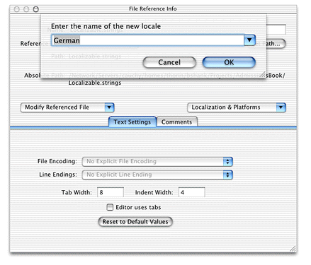 Add localized variant for German