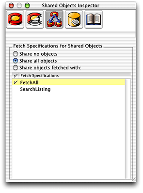 Shared Objects Inspector configured to perform an unqualified fetch